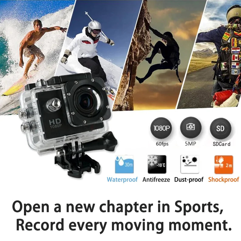 4K Action Sport Waterproof Camera 20 MP Recorder HD 1080P Camcorder Video 170°