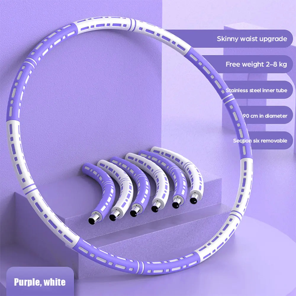 Stainless Steel Removable Fitness Hoop: Abdomen Workout Circle