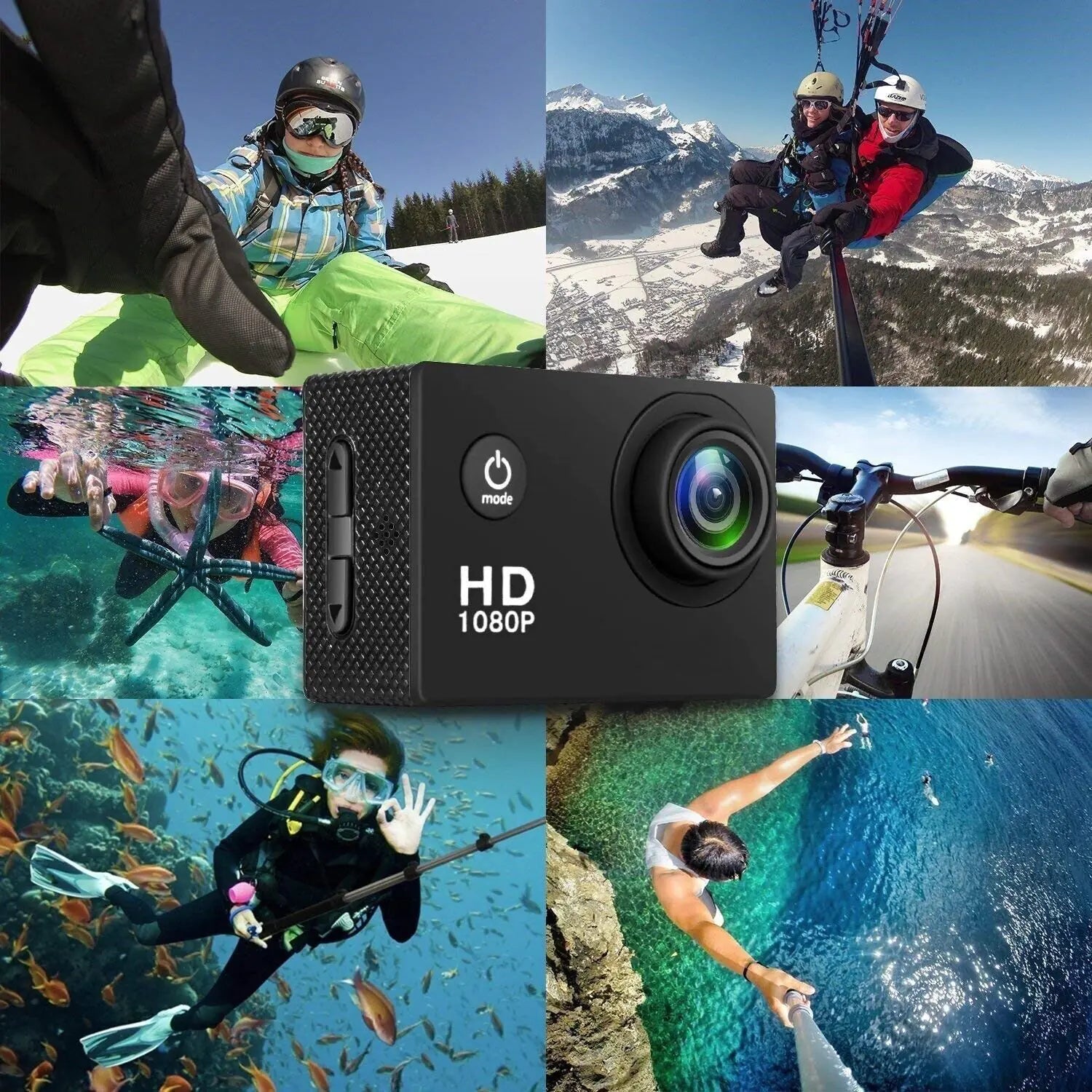 4K Action Sport Waterproof Camera 20 MP Recorder HD 1080P Camcorder Video 170°